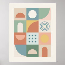 Geometría Suave Formas Pastel Modernidad Pastel