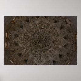 Póster Geometría - Techo de la Alhambra, Granada