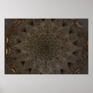 Póster Geometría - Techo de la Alhambra, Granada