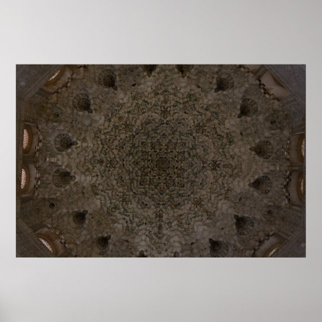 Póster Geometría - Techo de la Alhambra, Granada (Frente)