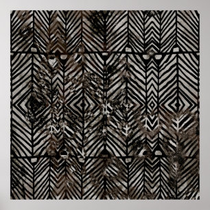 Póster Geometría textura creativa repetición patrones mod