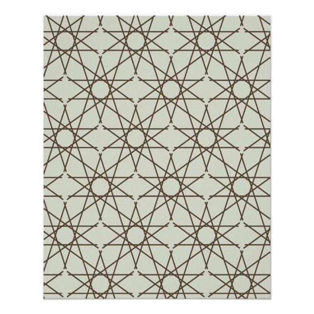 Póster Geometría Umber Salvia (Anverso)