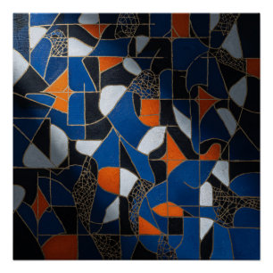 Póster Geometría Vibrante