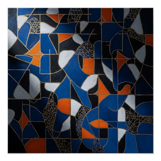 Póster Geometría Vibrante (Anverso)