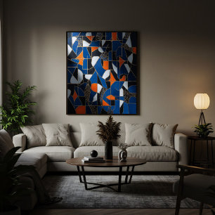 Póster Geometría Vibrante