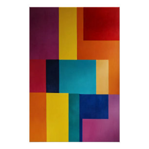Póster Geometría Vibrante