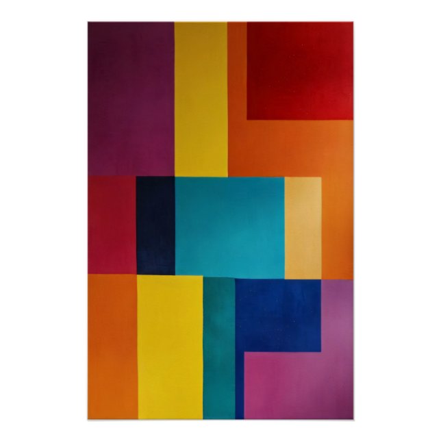 Póster Geometría Vibrante (Anverso)