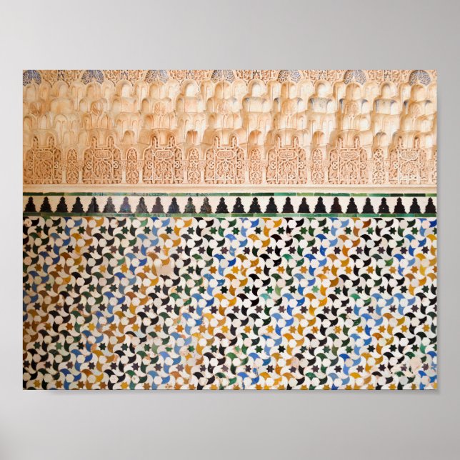 Póster Geometric Arabesque Boho Style (Frente)