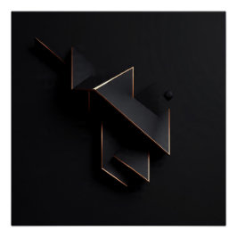 Póster Geometric Eclipse