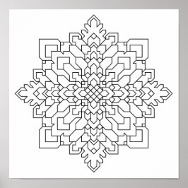 Póster Geometric Mandala #13