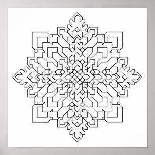Póster Geometric Mandala #13