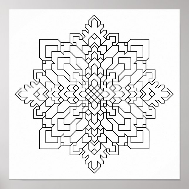 Póster Geometric Mandala #13 (Frente)