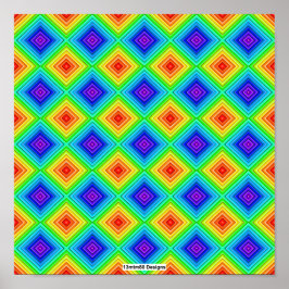 Póster Geometric Topography (pattern) - Poster Print
