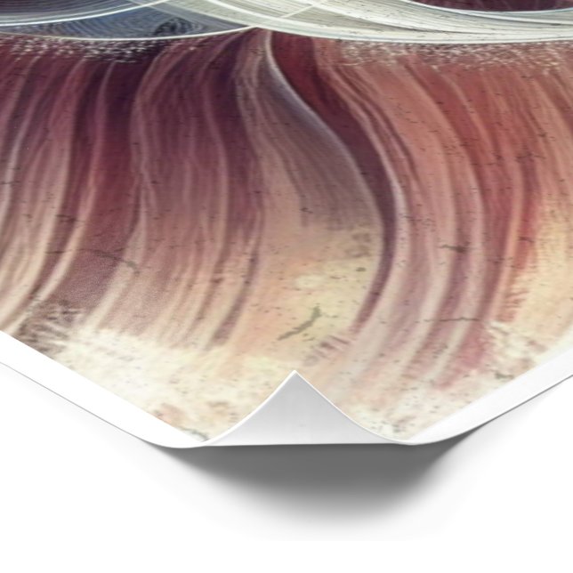 PÓSTER GEOMÉTRICA DE FLORES DE VIDA (Esquina)