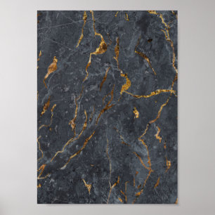 Póster Geométrica del Purpurina de mármol