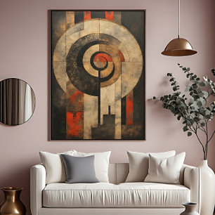 Póster Geométrico Antiguo