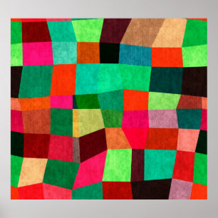 Póster Geométrico colorido: Resumen de textura sin costur