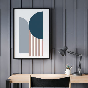Póster Geométrico moderno abstracto contemporáneo
