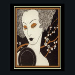 Póster George Barbier Art Deco "Chica con espejo" 16 x 20<br><div class="desc">Hermosa,  estampada Art Déco de uno de los grandes maestros - George Barbier -16 x 20</div>