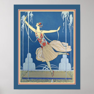 Póster George Barbier Art Deco en 1924