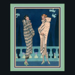 Póster George Barbier Art Deco Moda francesa<br><div class="desc">1924,  Art Deco,  Paris Fashion Print de George Barbier 16x20 mostrado aquí. Disponible en otros tamaños y en otros productos.</div>