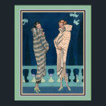 Póster George Barbier Art Deco Moda francesa<br><div class="desc">1924,  Art Deco,  Paris Fashion Print de George Barbier 16x20 mostrado aquí. Disponible en otros tamaños y en otros productos.</div>