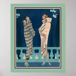 Póster George Barbier Art Deco Moda francesa