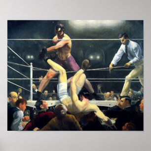 Póster George Bellows Dempsey and Firpo Art of Boxing