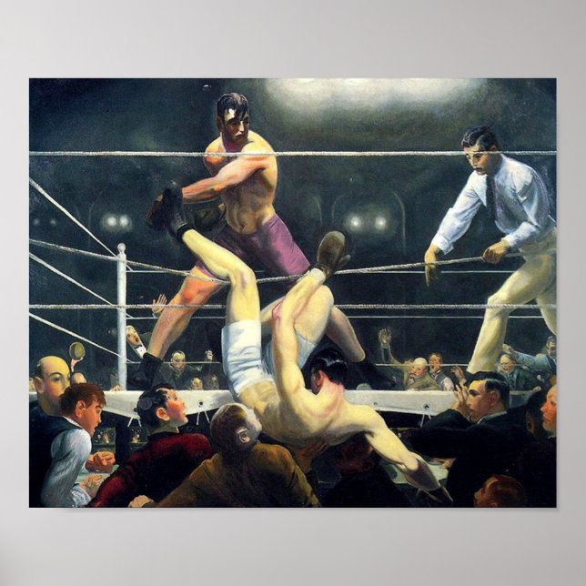 Póster George Bellows Dempsey and Firpo Art of Boxing (Frente)