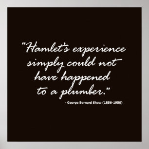 Póster George Bernard Shaw en Hamlet