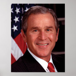 Póster George Bush 43.ª foto del presidente estadounidens