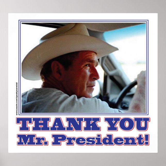 Póster George Bush/Thank you! (Frente)