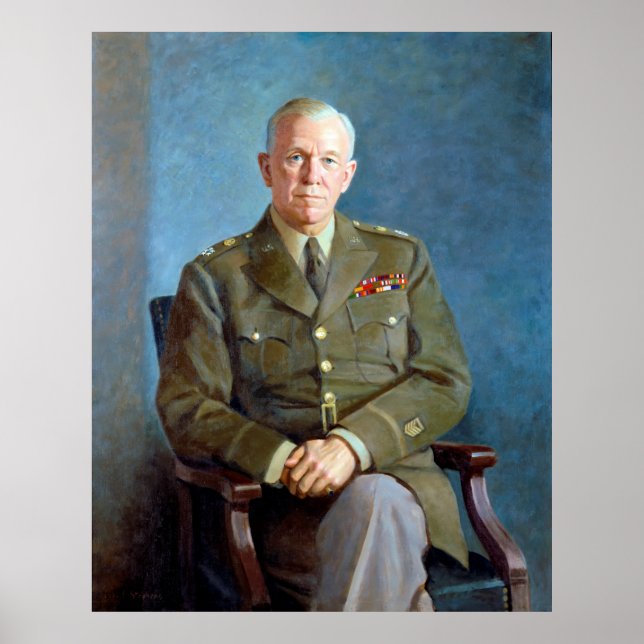 Póster George C. Marshall, por Thomas Edgar Stephens (194 (Frente)