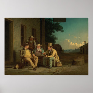 Póster George Caleb Bingham - Candidatura a Votación