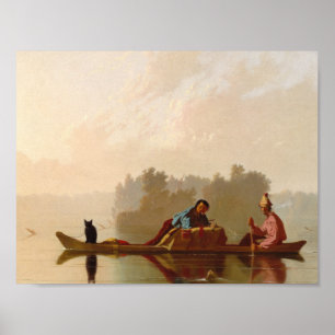 Póster George Caleb Bingham - Descendientes de los comerc