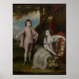 Póster George Capel, vizconde de Malden y Lady Elizabeth