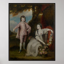 Póster George Capel, vizconde de Malden y Lady Elizabeth