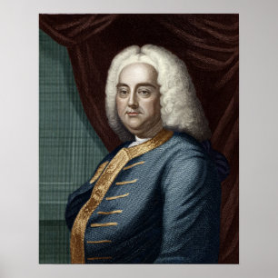 Póster George Frederic Handel, engraved by Thomson