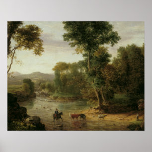 Póster George Inness - Cruzando el Ford