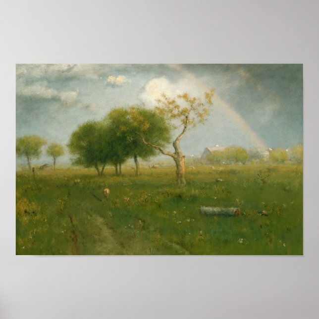 Póster George Inness - Después de una ducha de verano (Frente)