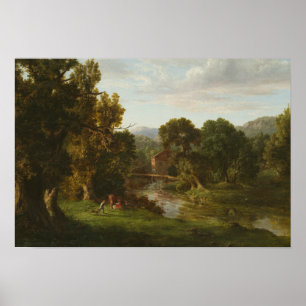 Póster George Inness - El viejo molino