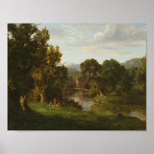 Póster George Inness - El viejo molino