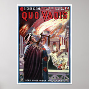 Póster George Kleine presenta Quo Vadis Nero