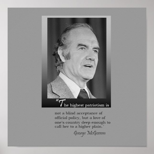 Póster George McGovern Memorial Poster (Frente)