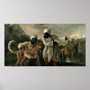 Póster George Stubbs - Chita con dos sirvientes indios