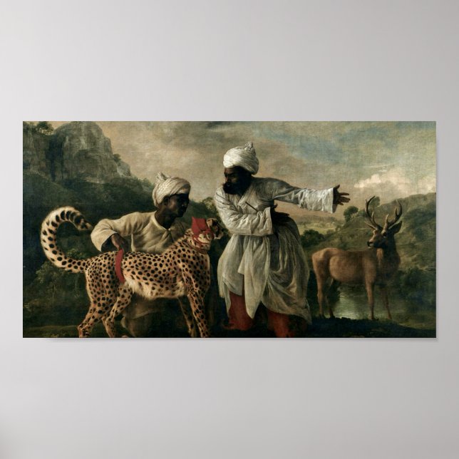 Póster George Stubbs - Chita con dos sirvientes indios (Frente)