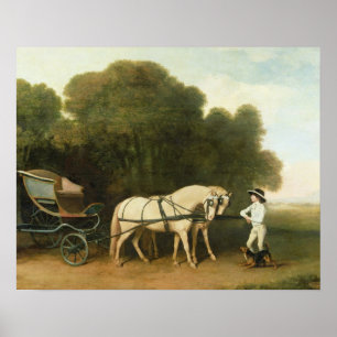Póster George Stubbs Un haetón con un par de crema