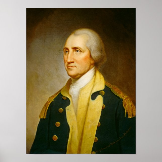 Póster George Washington, 1859 por Rembrandt Peale (Frente)