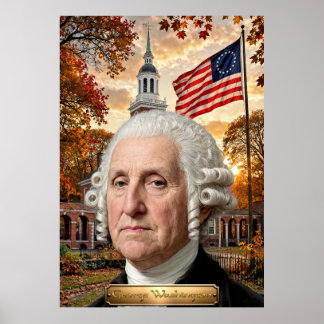 Póster George Washington: 1er Presidente de EE. UU.