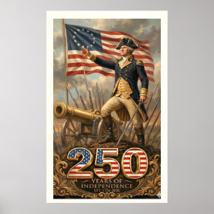 Póster George Washington: 250 años de Independencia Comme